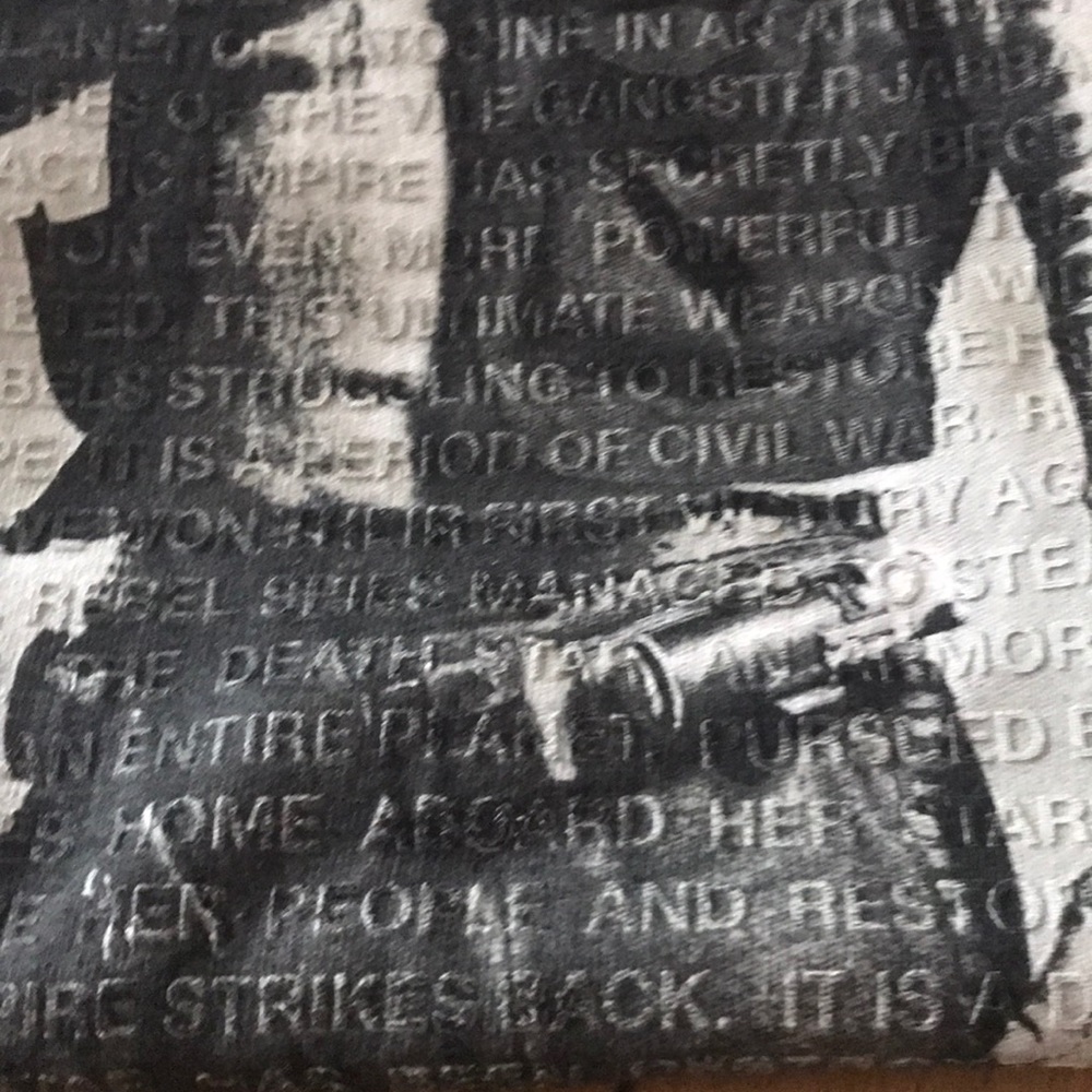 Disney Star Wars tee shirt white & grey L Hans solo new - Picture 3 of 3